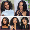 Fayniss Water Wave Brazilian Human Hair Lace Wig Bob