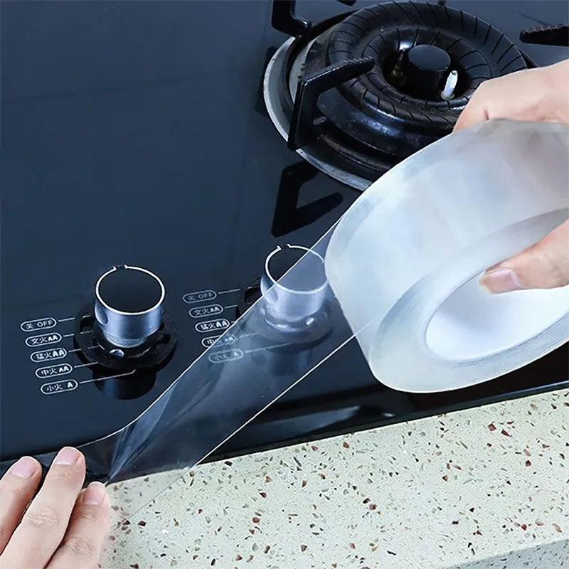 Waterproof Nano Tape: Kitchen Bathroom Sealing Strip Adhesive  ourlum.com   