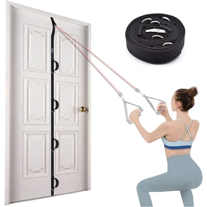 Multi-Section Door Anchor Strap for Resistance Bands System