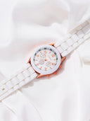 Luxury Women's Silicone Strap Quartz Watch Elegant Timepiece