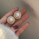 Bohemian Pearl Stud Earrings: Vintage Style Jewelry Gift