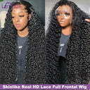 250 Density 13x6 HD Lace Frontal Deep Wave Wig Real Virgin Hair