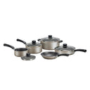 9-Piece Non-Stick Cookware Set with Glass Lids for Cooking