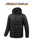 Men Heated Jacket USB Electric Heated Coat for Outdoor Activities