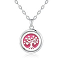 Tree Of Life Essential Oil Diffuser Necklace: Stainless Steel Beauty Gift  ourlum.com N2732-3  