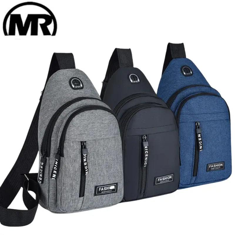2023 Stylish Multifunctional Men's Chest Bag - Water-Resistant Korean Shoulder Messenger Bag  ourlum.com   