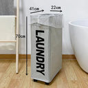 Roller Dirty Clothes Basket Clothes Storage Bag Foldable