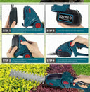 Cordless 2-in-1 Electric Hedge Trimmer and Pruning Shear