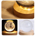 USB LED Night Light Galaxy Crystal Ball Table Lamp 3D Planet Moon Lamp Bedroom Home Decor for Kids Party Children Birthday Gifts  ourlum.com   