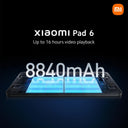 Xiaomi Pad 6 Tablet - Snapdragon 870, 11" WQHD+, 33W Fast Charging, 13MP Camera, 8840mAh Battery for Ultimate Performance and Productivity