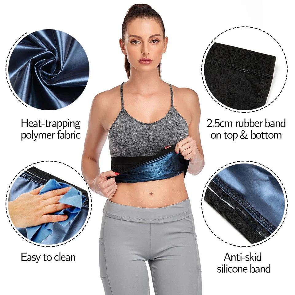 Sauna Waist Trimmer Slimming Belt - Enhance Workouts, Boost Sweat & Shape Your Body!