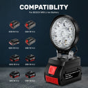 No Battery LED Work Lights Flashlight Portable Camping Lamp