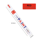 White Waterproof Automotive Tire Marker Pen - Precision Touch-Up Tool for Cars  ourlum.com Red  