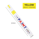 White Waterproof Automotive Tire Marker Pen - Precision Touch-Up Tool for Cars  ourlum.com Yellow  