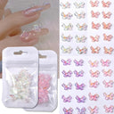 Auroras Butterfly 3D Nail Art Jewelry Unique Acrylic Beads Kit