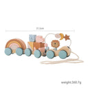 Wooden Train Montessori Educational Toy Set: Spark Imagination & Coordination!  ourlum.com set2 CHINA 