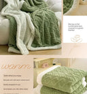 Sofa Blanket Winter Thick Coral Fleece Office Nap Blanket