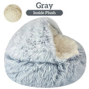 Winter Plush Pet Cat Bed Soft Cozy Kennel for Small Dog