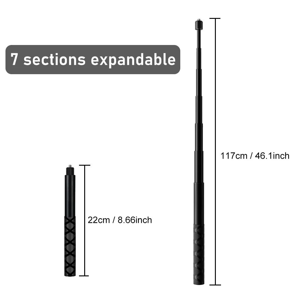 Invisible Selfie Stick for Insta360 X4 Bullet Time Handheld Tripod for Insta 360 X3 ONE X2 RS GO 2 Action camera Accessories