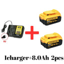 High-Capacity 20V Dewalt Lithium-Ion Batteries 6Ah 8Ah 12Ah