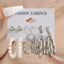 Butterfly Pearl Dangle Earrings: Elegant Acrylic Jewelry