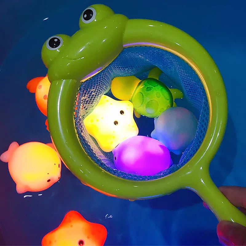 Cute Animals LED Light Up Frogs: Fun Bath Toy for Kids & Gifts  ourlum.com   