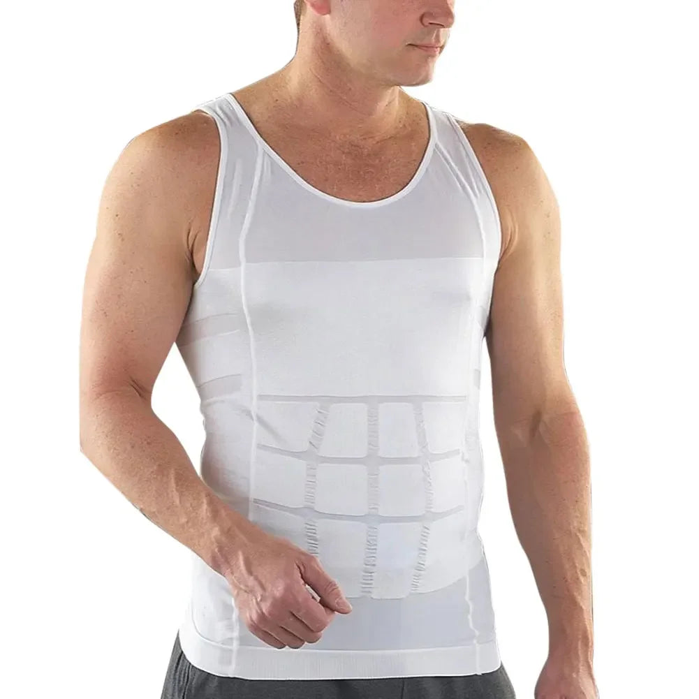 Men's Slimming Body Shaper Vest for Tummy Control & Waist Support - Comfortable Shapewear