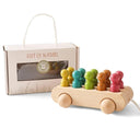 Wooden Train Montessori Educational Toy Set: Spark Imagination & Coordination!  ourlum.com Beech trolley CHINA 