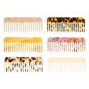 Wide Teeth Acetate Hair Combs Anti-static Massage Hair Brush Hairdressing Colorful Hairdress Salon Styling Traveling Accessories  ourlum.com   