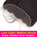 HD Transparent Lace Brazilian Straight Hair Frontal Remy Quality