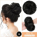 Messy Curly Chignon Bun Wig Stylish Hairpiece for Women