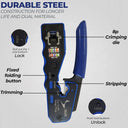 ZoeRax RJ45 Pass Through Crimp Tool: Ultimate Ethernet Cable Cutter  ourlum.com   