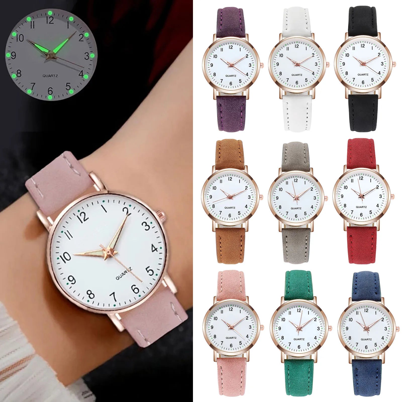 Fashion Leather Belt Watch: Stylish Ladies' Quartz Wristwatch - Trendy Timepiece for Women's Fashion