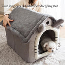 Foldable Corduroy Pet Bed Cozy Sleep Solution for Pets