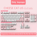 XDA Profile PBT Keycaps Upgrade Kit: Premium Quality for Mechanical Keyboards  ourlum.com Cheese cat-XDA-US  