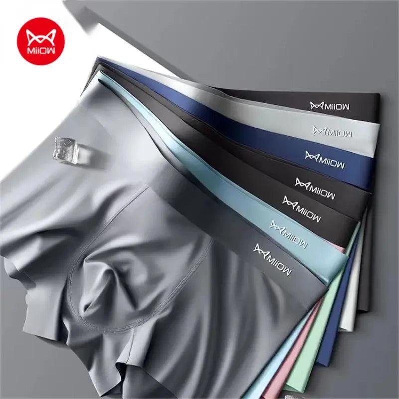 Ultimate Comfort Ice Silk Men's Boxer Briefs with Metal Fiber Technology  Our Lum   