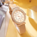 Luxury Women's Quartz Watch Set Elegant Analog Timepiece