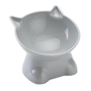 Large Capacity Cartoon Cat Shape Pet Feeder Cute Design