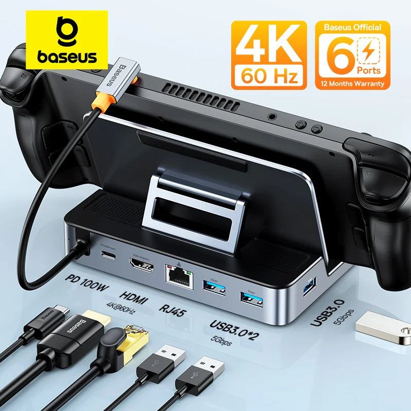 Baseus USB C Docking Station: Ultimate Gaming Connectivity Hub  ourlum.com   