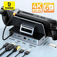 Baseus USB C Gaming Docking Station: 4K Resolution & Multi-Port Connectivity