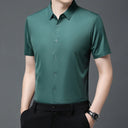 Men's Ultra Stretch Short Sleeve Shirt Business Casual Wear