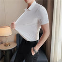 Men's Ultra Stretch Short Sleeve Shirt Business Casual Wear