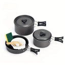 Lightweight Aluminum Camping Cookware Set for Hiking BBQ