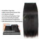 Yaki Straight Tape In Extensions Remy Human Hair 20 Pcs