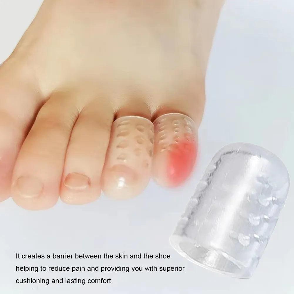 2-20PCS Toe Separator Breathable Silicon Toe Caps Toenails Protection Elasticity Anti-Friction Sweatproof for Foot Protectors  ourlum.com   