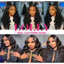 Deep Wave Glueless Lace Frontal Wig 13x4 Pre-Plucked Hair