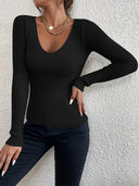 Cozy V Neck Pullover Sweater for Effortless Style Wear