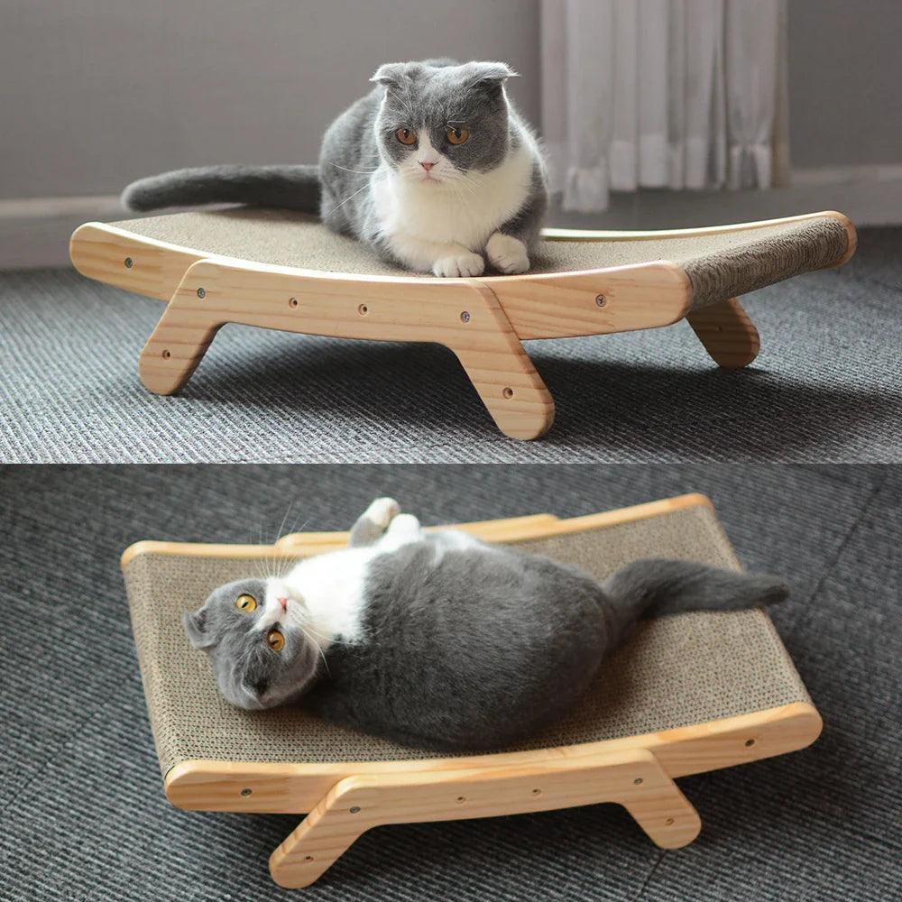 Cat Scratch Lounge Board: Furniture Protection & Playful Cat Toy  ourlum.com   