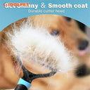 Pet Deshedding Brush: Dual-Sided Professional Grooming Tool for Cats and Dogs  ourlum.com   