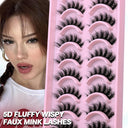 3D Fluffy Wispy False Eyelashes for a Natural, Glamorous Look - Cruelty-Free & Easy to Apply